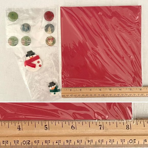 Creating Keepsakes Christmas Scrapbook Kit New Red Green White Gold - Picture 7 of 16